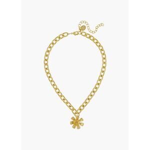 NEW SUSAN SHAW women's buttercup chain necklace in gold